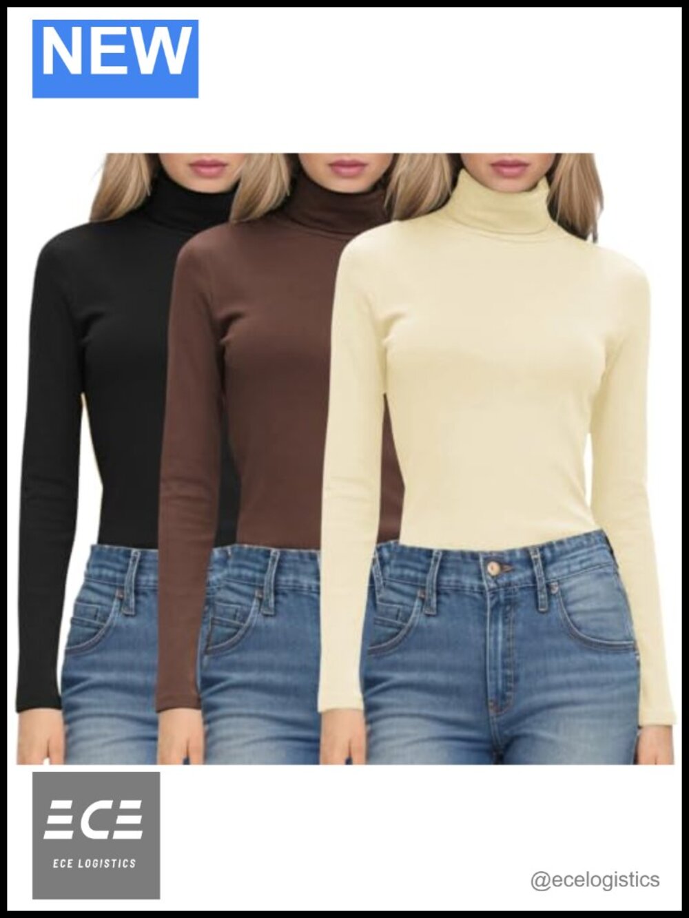 Mock Turtleneck Long Sleeve Top Lightweight Base Layer Stretch Tee